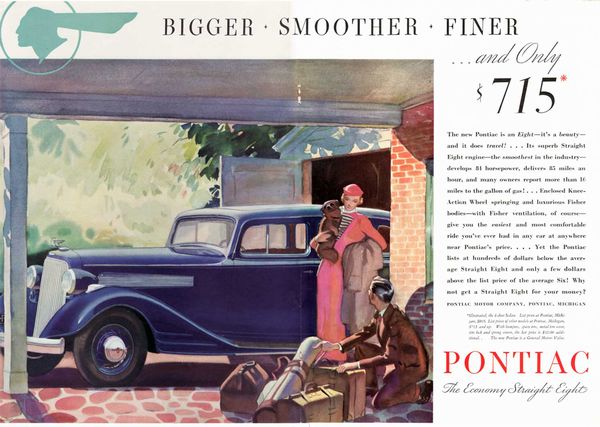 1934年 ポンティアックの広告 2017年4月4日 | 城南ジープ デイリーニュース